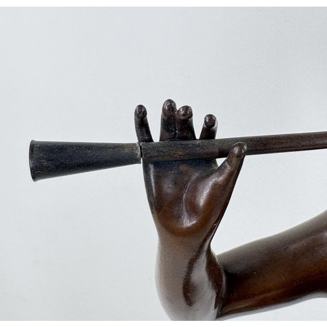 Antique French Art Nouveau Bronze Sculpture Musique by Marcel Debut For Sale - Image 9 of 14