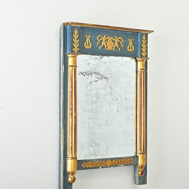 French 19th Century Petite Neoclassical Trumeau For Sale - Image 4 of 9