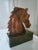 Alabaster Horse Head Sculpture, 1960s For Sale - Image 6 of 9