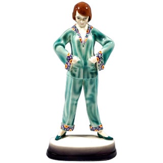 Art Deco Pyjamas Figurine by Stephan Dakon, 1930 For Sale