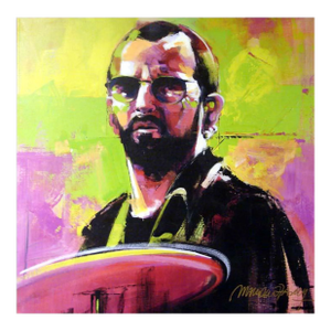 Malcolm Farley "Ringo Starr" Hand Signed Unique Canvas