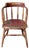 Antique Red Painted Windsor Captain's Chair For Sale