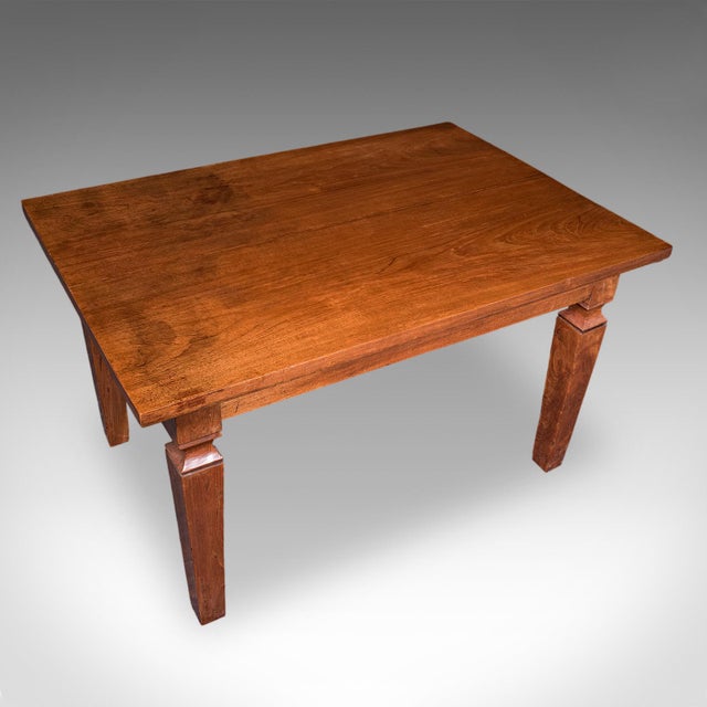 Antique Four Seater Dining Table, English Walnut, Kitchen Diner, Edwardian, 1910 For Sale - Image 6 of 12
