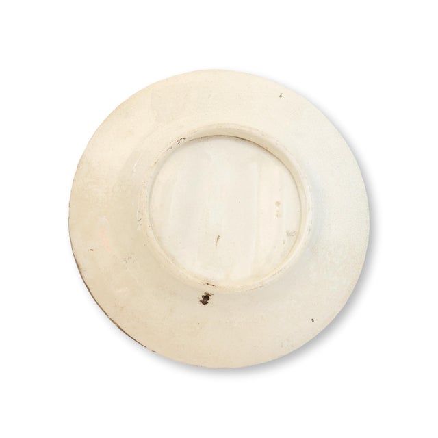 Antique French Majolica Artichoke Plates, Set of 4 For Sale - Image 9 of 11