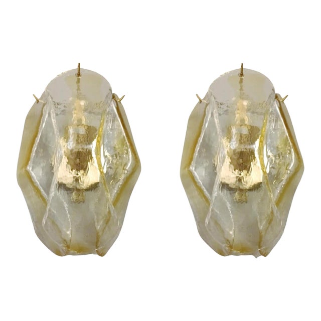Mid 20th Century Geometric Sconces - a Pair For Sale