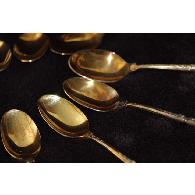 Gold-Plated Coffee Spoons, France, Set of 11 For Sale - Image 14 of 18