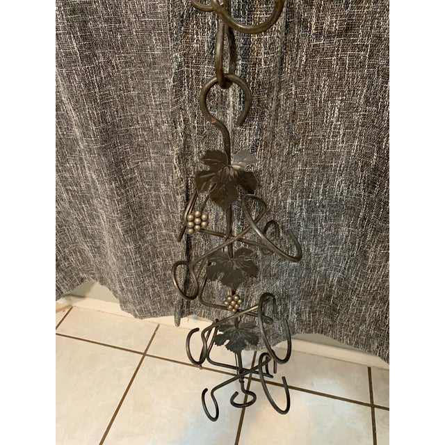 A Striking Architectural Vine Design, Evoking the Feeling of Climbing Through Sunlit Grape Fields – 92" Custom Wrought Iron For Sale - Image 17 of 18