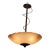 Lightspann Illumination Design Textured Amber Bowl Pendant For Sale