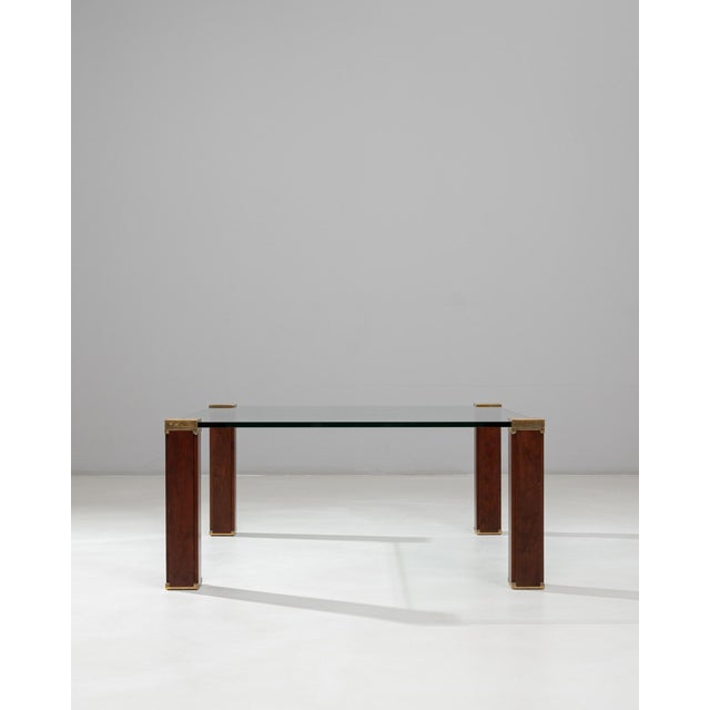 1970s Dutch T66 Glass & Brass Coffee Table By Peter Ghyczy For Sale - Image 16 of 18