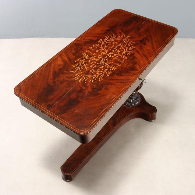 Antique Charles X Maple and Mahogany Nightstand, France, 19th Century For Sale - Image 5 of 13