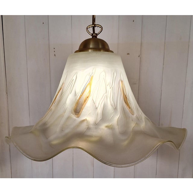 Metal Vintage Hanging Lamp by Doria-Leuchten, 1970s For Sale - Image 7 of 9