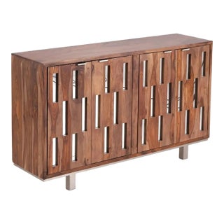 Solandor Four Doors Wood Sideboard by Loomlan For Sale