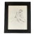 1980s Original Graphite Drawing of a Nude Man, Framed For Sale