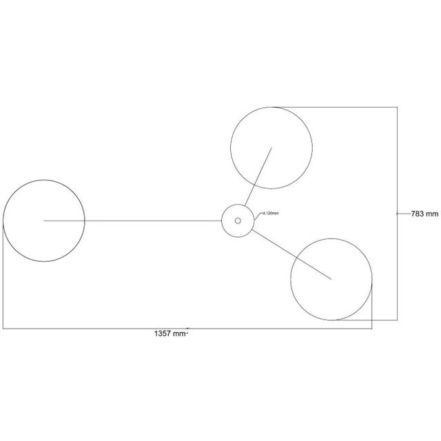 Glass Trio Polished Copper Smoky Bubbles Glass Flush Mount by Fabio Ltd For Sale - Image 7 of 7