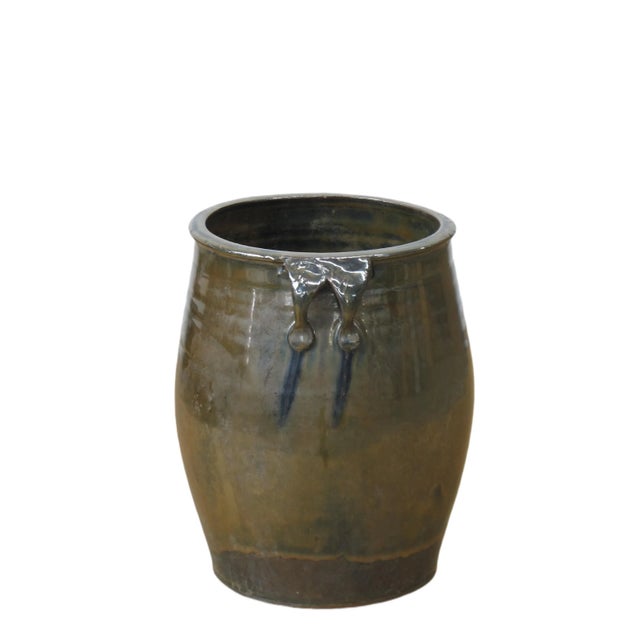 2020s Hand Glazed Multi Color Flower Pot For Sale - Image 5 of 9