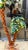 Green 1970s Continental Hans Kogl Life Size Tole Polychrome Palm Tree Floor Lamp For Sale - Image 8 of 9