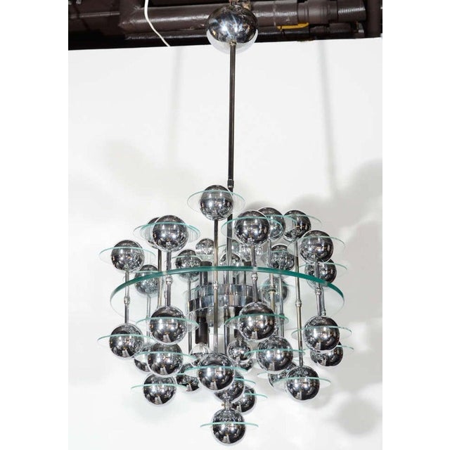 Mid-Century Modern Orbital Satellite Chandelier by Goffredo Reggiani, C. 1970's For Sale In Miami - Image 6 of 11