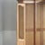 Large Vintage French Wardrobe with Mirrored Door and Lattice Side Doors, 1920s For Sale - Image 16 of 18