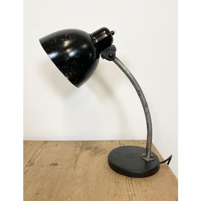 Black Industrial Table Lamp, 1950s For Sale - Image 17 of 17