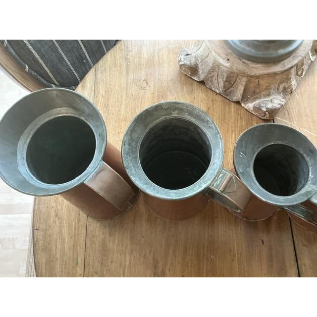 Antique Copper Measures - a Set of Six For Sale In Portland, OR - Image 6 of 9