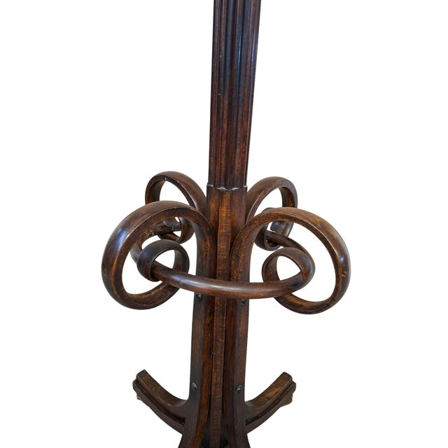 Column Coat Rack in the style of Thonet, 1960s For Sale - Image 4 of 13