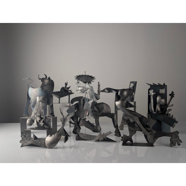 After Picasso, Guernica Sculpture Group, Late 20th Century, Metal, Set of 10 For Sale - Image 15 of 17