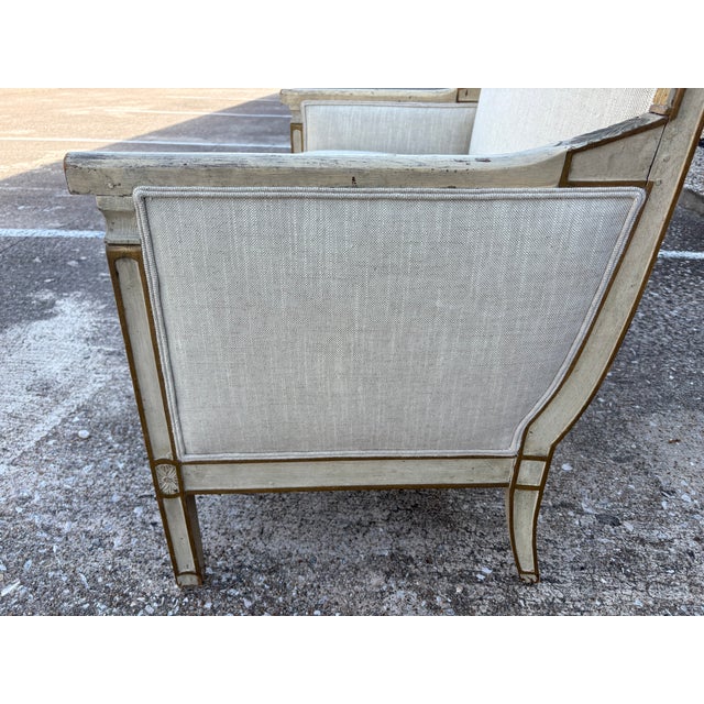 19th Century French Louis XVI Style Loveseat For Sale - Image 9 of 11