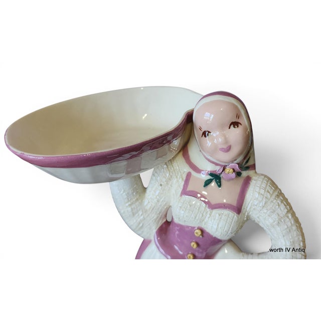 1950s Hedi Schoop Mid Century Modern Ceramic Woman Figurine, C1950s For Sale - Image 5 of 6