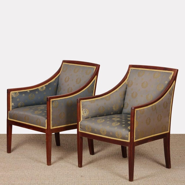 Armchairs in the style of Jean-Michel Frank, 1930s, Set of 2, in Good conditions. Designed 1920 to 1949