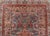 Textile Antique Kerman Rug With Soft Blue Field, Rose Red Medallion and Floral Design 5'10 X 8'6 For Sale - Image 7 of 15