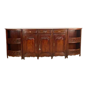 Rare Large Louis XVI Walnut Enfilade, France Circa 1780