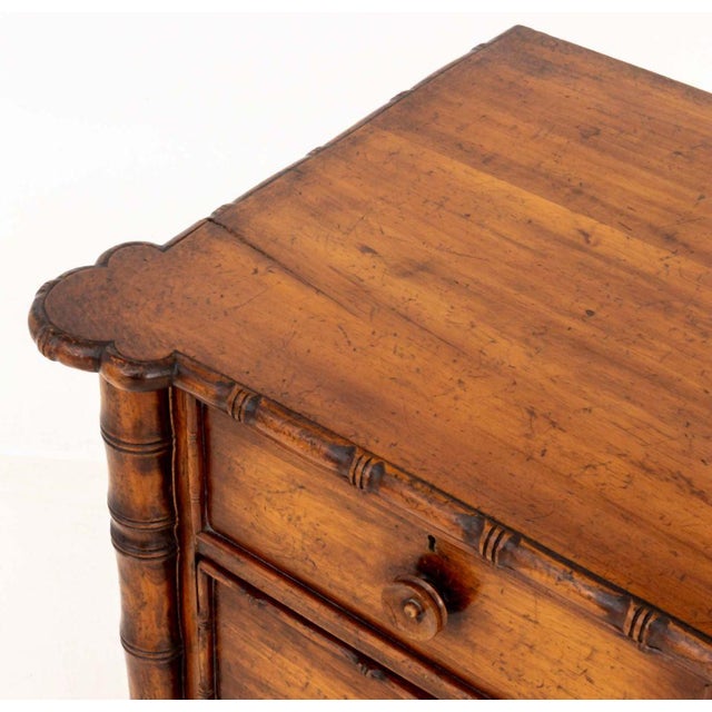 Ornamental & Decorative Materials Aesthetic Style Faux Bamboo Chest of Drawers For Sale - Image 7 of 10