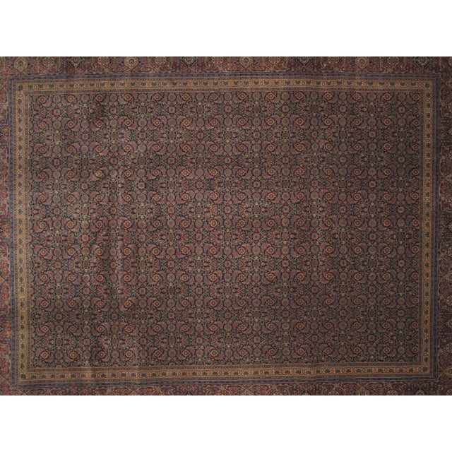 Persian Heraty Carpet - 9' X 12' For Sale - Image 3 of 5