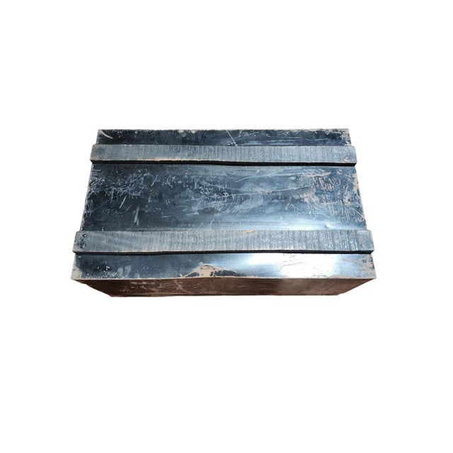 Late 1800s Victorian Military Metal Trunk For Sale In Atlanta - Image 6 of 6