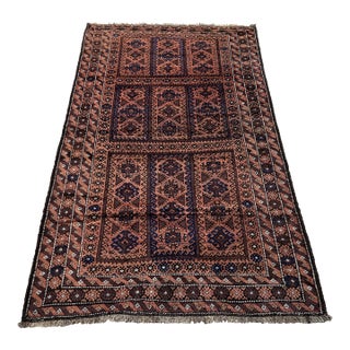 Antique Turkmen Yaqub Khani Hand-Knotted Wool Area Rug - 4'2" X 6'10" For Sale