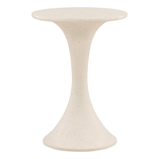 Ivory Terrazzo Hourglass Outdoor Bar Table For Sale
