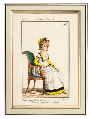 Costume Parisien - Model n. 48 - From Modes et Manières du jour à Paris\. Early 19th Century