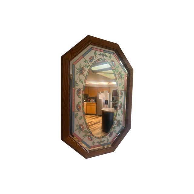 We have for your consideration a very gorgeous postmodern octagon mirror manufacture by windsor but not signed but I have...