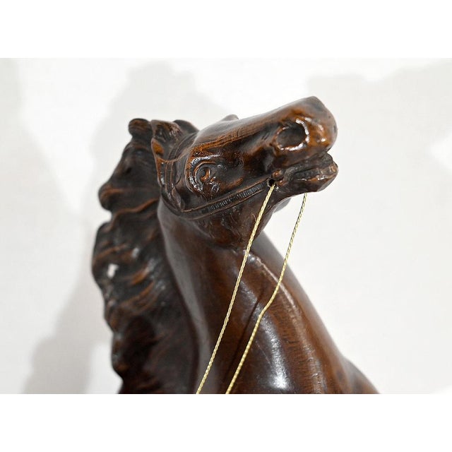 Horses Fireplace Set in the style of G. Coustou, Set of 3 For Sale - Image 12 of 18