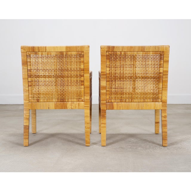 Set of 8 Billy Baldwin for Bielecky Brothers Cane Dining Chairs For Sale - Image 18 of 18