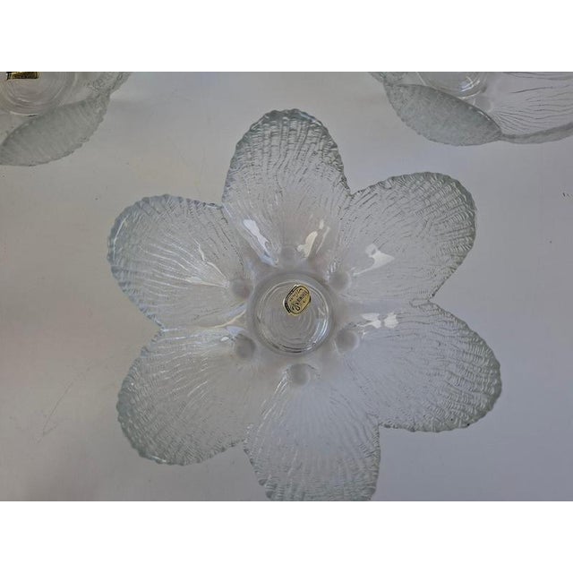 Bohemia Glass Flower Dessert Bowls, Former Czechoslovakia, 1960, Set of 6 For Sale - Image 13 of 18