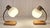 1980s Vintage Bedside Lamps with Spruce Wood Base, Metal Frame and Segmented White Glass Shade, 1980s, Set of 2 For Sale - Image 5 of 8