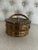 Vintage brass carved lidded trinket box. Vintage condition with normal wear and patina from age and use.