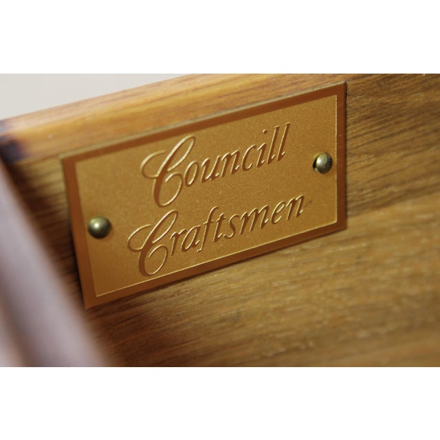 Pair of Councill Craftsmen Mahogany Nightstands Bachelors Chests For Sale - Image 13 of 13