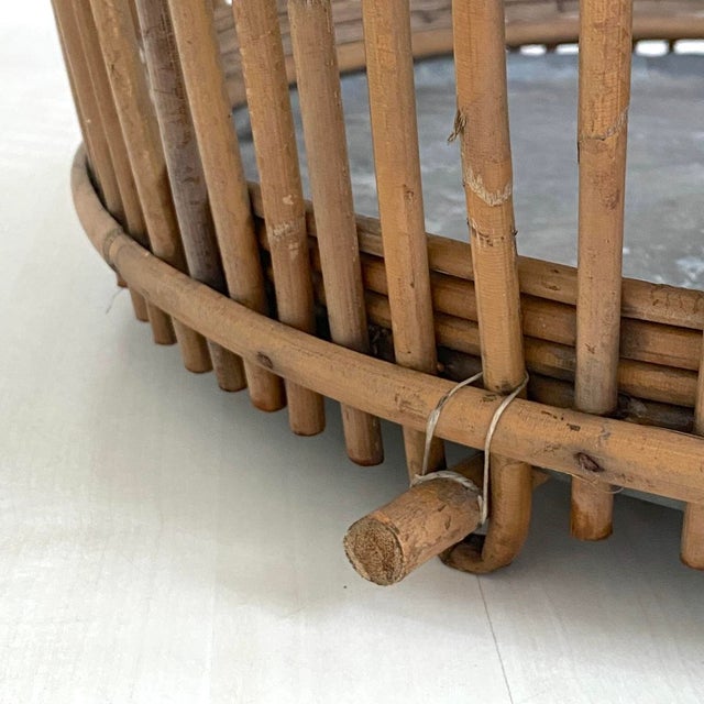Vintage Rattan Birdcage, 1960s For Sale - Image 4 of 10