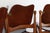 Wood Arne Vodder Sculptural Chairs with a Cane Back and Brass Detailing Denmark - Set of 4 For Sale - Image 7 of 13