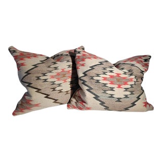 Large Weaving Bolster Pillows -Pair For Sale