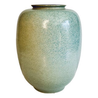 Ceramic Vase in Turquoise Tones by Carl Fischer, Germany, 1950s For Sale