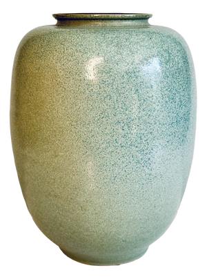 Ceramic Vase in Turquoise Tones by Carl Fischer, Germany, 1950s