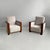 Italian Art Deco Lounge Chairs in Wood and Grey Velvet, 1930s, Set of 2 For Sale - Image 13 of 13